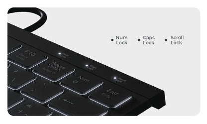 KeySonic Mini-TAS mit Nummernblock, BK, KSK-5011ELC (DE)