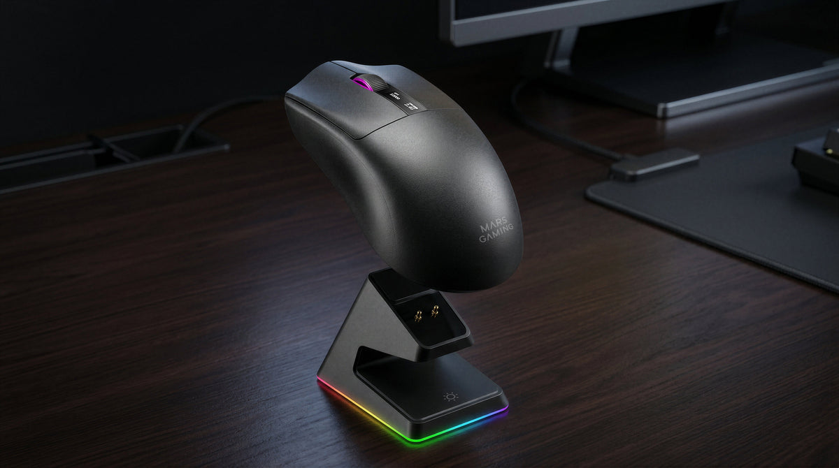 Mars Gaming MMWELITE mouse Right-hand Bluetooth Optical 20000 DPI