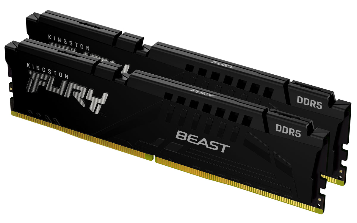Kingston Technology FURY Beast 32GB (2 x 16GB) 5600MT/s DDR5 CL40 DIMM — Black