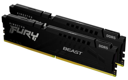 Kingston Technology FURY Beast 32GB (2 x 16GB) 5600MT/s DDR5 CL40 DIMM — Black