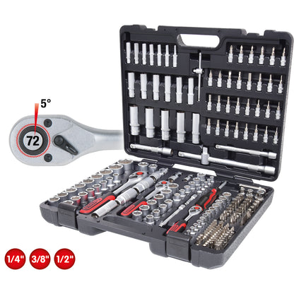 KS Tools 1/4 +3/8 +1/2  Socket Wrench-Set 195-pieces 917,0795