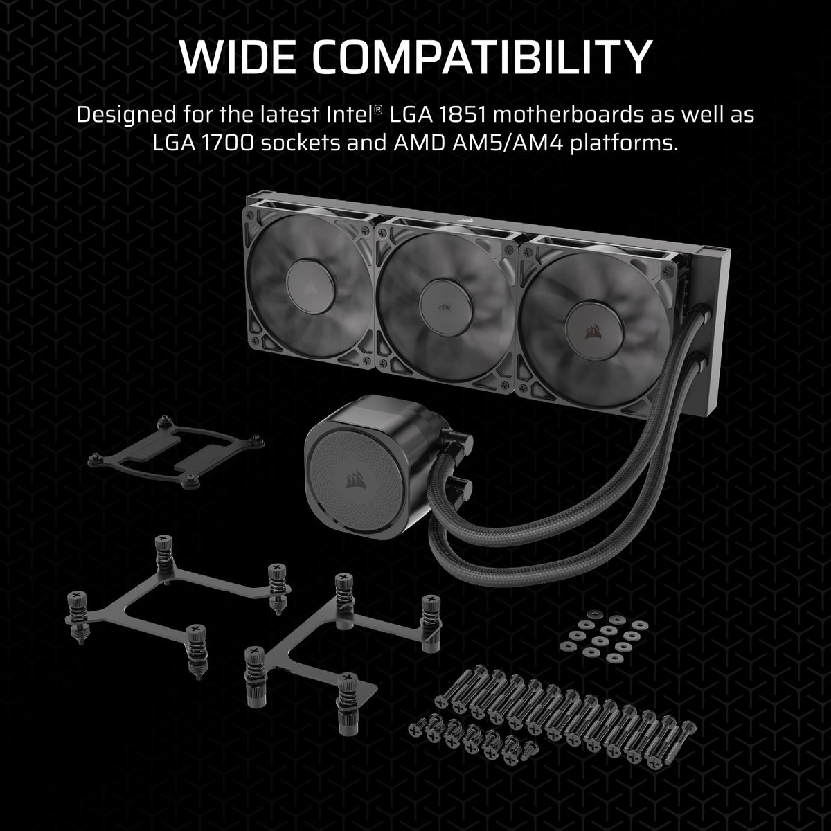 Corsair Nautilus 360 RS Motherboard All-in-one liquid cooler Black