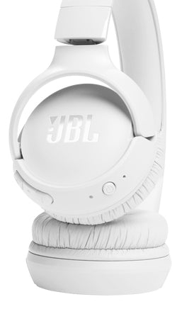 JBL Tune 520BT Wireless On-Ear Headphones with Mic — White