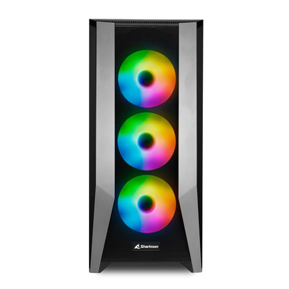 TG7M RGB (schwarz, Seitenteil aus gehärtetem Glas)