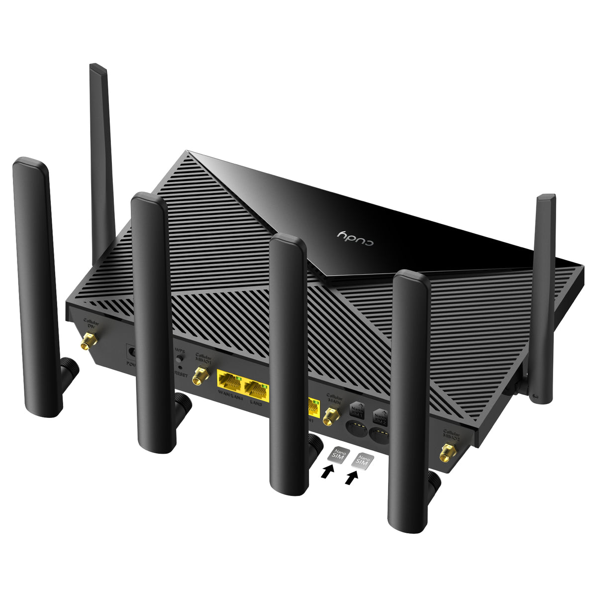 Cudy LT700 ασύρματος δρομολογητής Gigabit Ethernet διπλής ζώνης (2,4 GHz / 5 GHz) 4G μαύρος