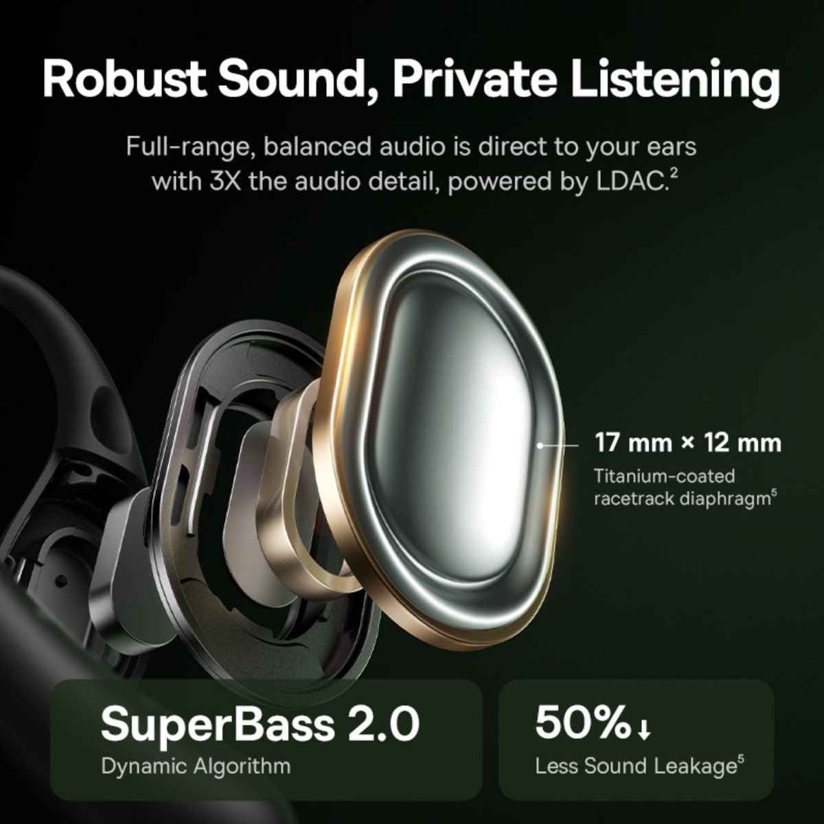 Baseus Eli Sport 2 Open-Ear TWS Cosmic Black