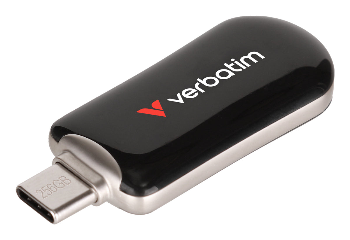 Verbatim Plectra Black 256GB USB-C Flash Drive 30226