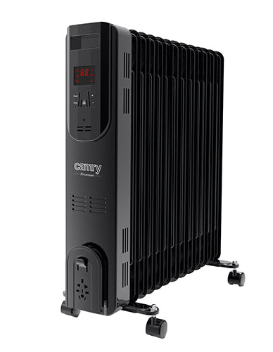 Electric oil heater with remote control CAMRY CR 7814 13 fins, 2500 W black