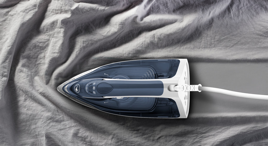 Tefal Express Steam FV2837 Dry & Steam iron Cerilium soleplate 2400 W Blue, Grey, White