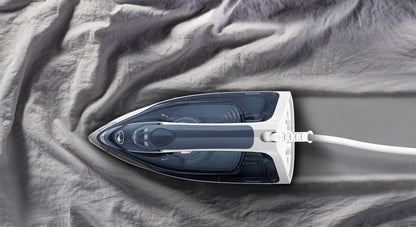 Tefal Express Steam FV2837 Dry & Steam iron Cerilium soleplate 2400 W Blue, Grey, White