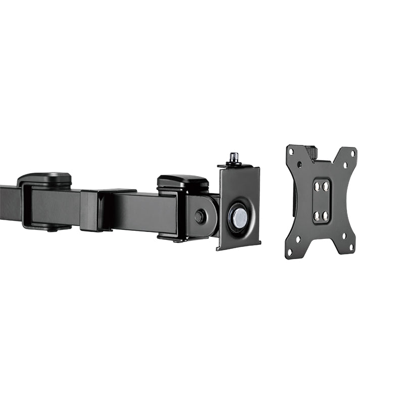 LogiLink TIS 17"–32" Dual TFT 3-Joint Monitor Arm, Black, Max 12 kg, Hole Mount