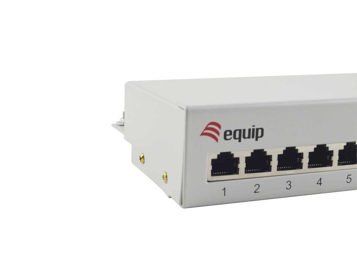 Equip Patchpanel 12xRJ45 Cat6  Desktop        250MHz RAL7035