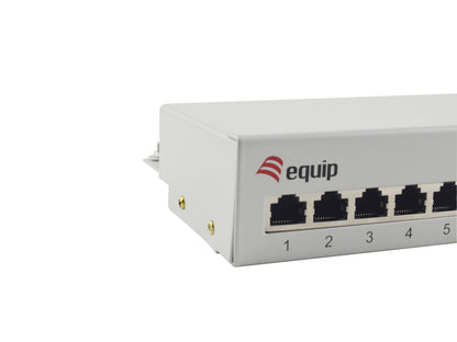 Equip Patchpanel 12xRJ45 Cat6  Desktop        250MHz RAL7035