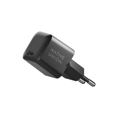 Native Union 30W USB-C Fast GaN Charger Black with USB-C Cable Included