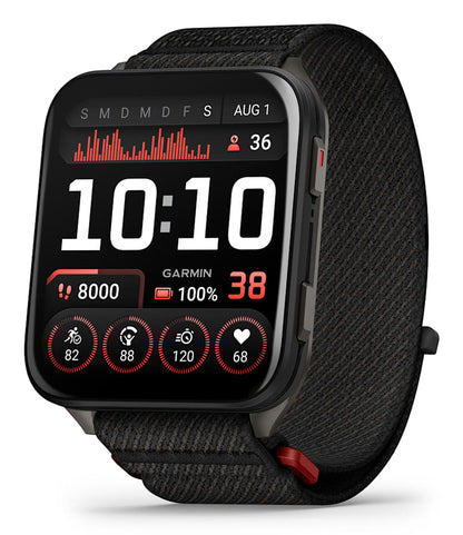 Garmin Venu X1 5.08 cm (2") AMOLED Digital 448 x 486 pixels Touchscreen Black Wi-Fi GPS (satellite)