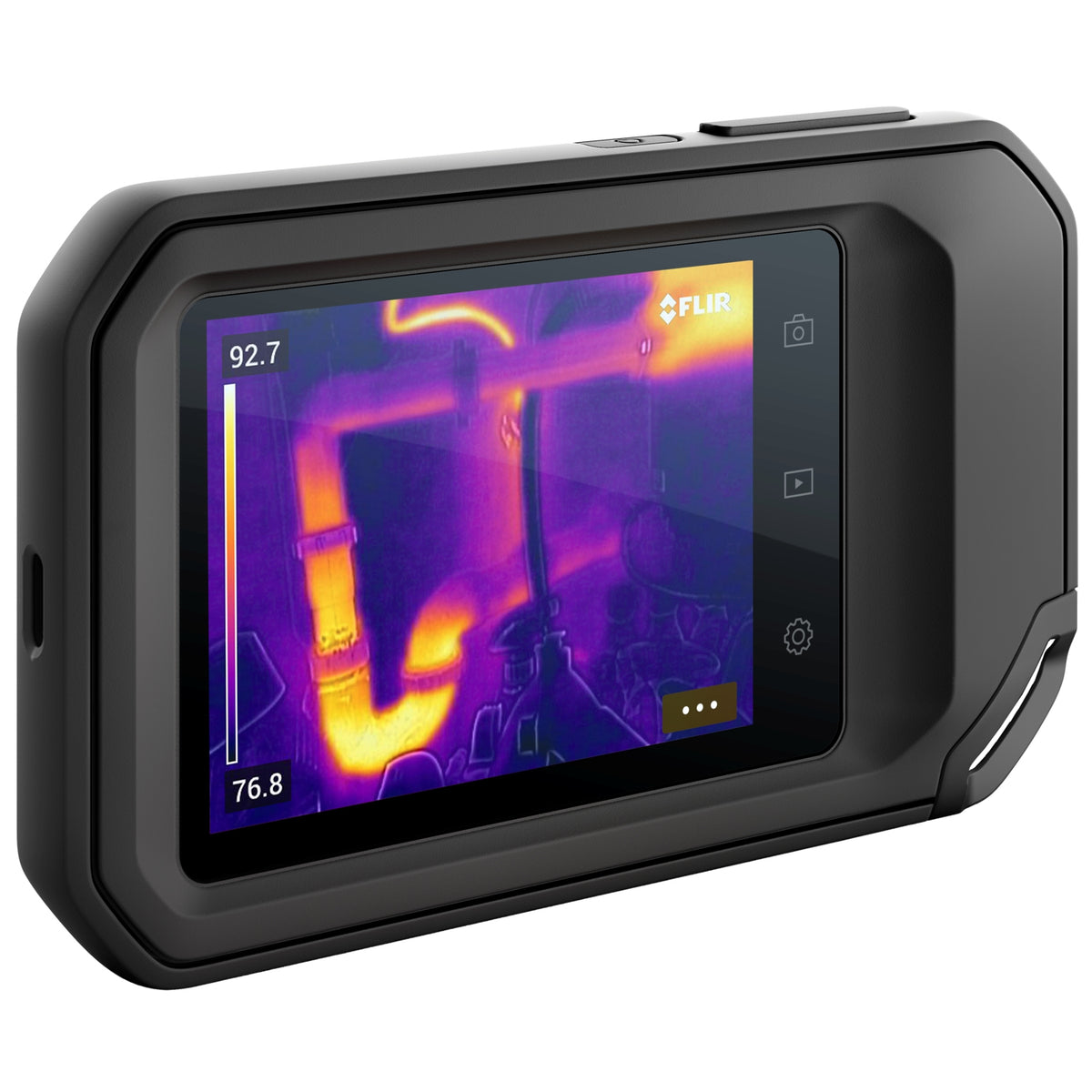 FLIR C3-X? thermal imaging camera Black 1800 mAh Vanadium Oxide Uncooled Focal Plane Arrays Built-in display 128 x 96 pixels LCD 640 x 480 pixels