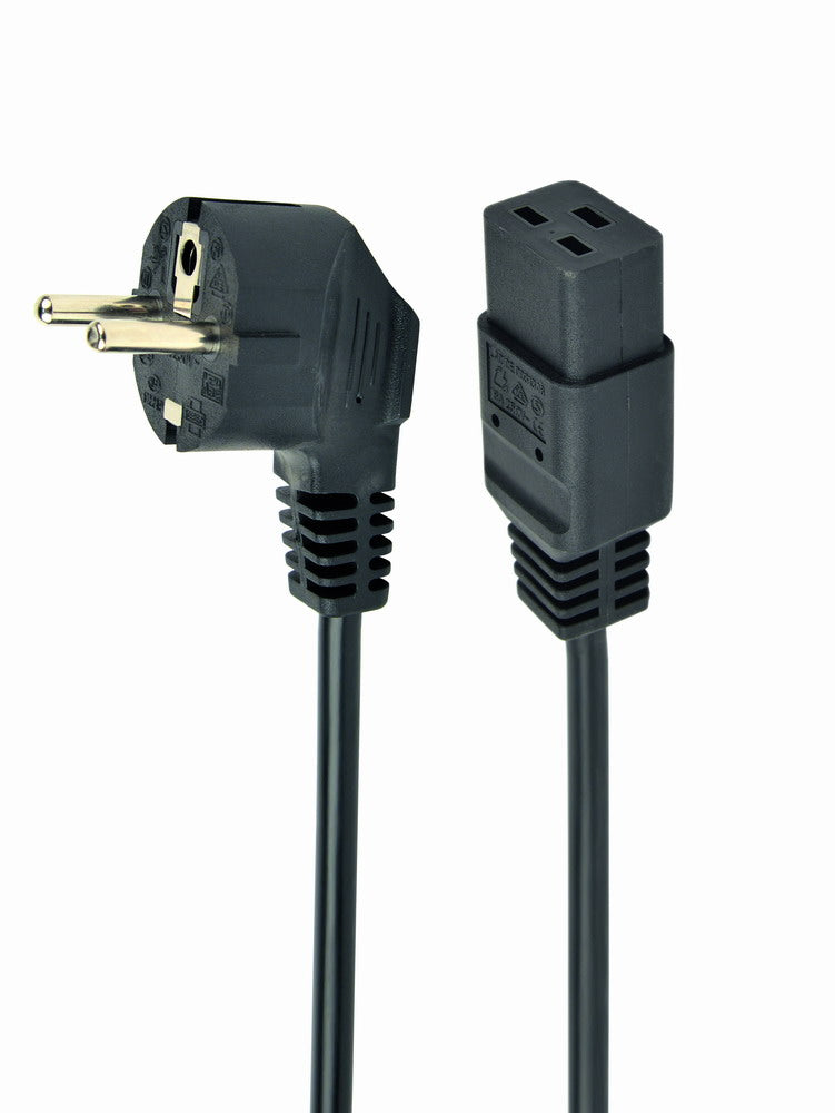 Gembird Type F/C19 1.8m Black Power plug type F C19 coupler