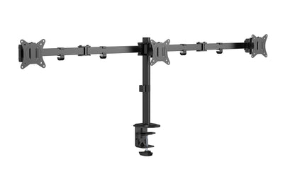 Gembird MA-D3-01 Adjustable desk 3-display mounting arm (rotate, tilt, swivel), 17”-27”, up to 7 kg