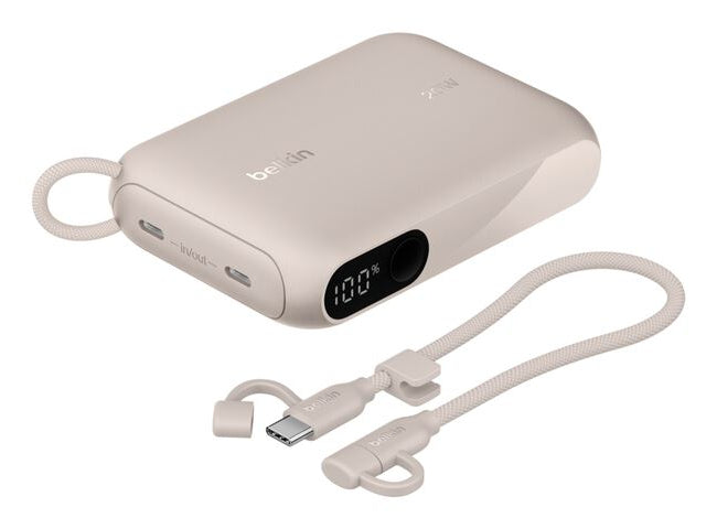 Belkin Power Bank with Display 20W 10,000mAh USB-C Sand BPB027hqSD