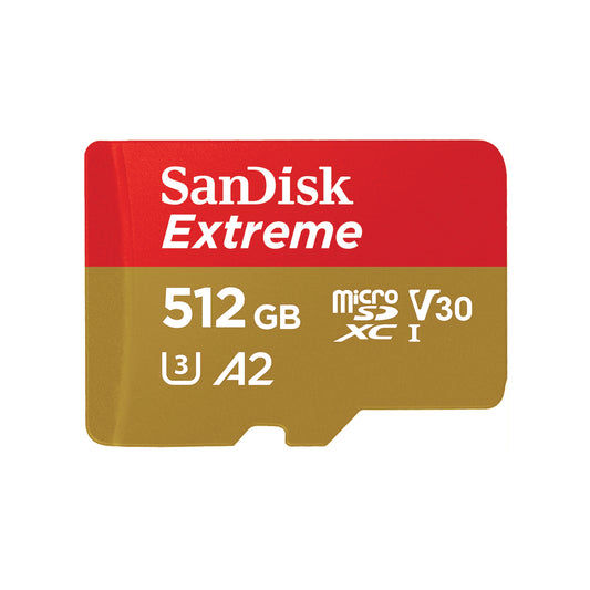 SanDisk microSDXC          512GB Extreme A2 C10 V30 UHS-I U3