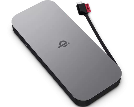Lenovo 40ALLG1WWW Power Bank Lithium‑Ion 10000 mAh Wireless Charging — Black