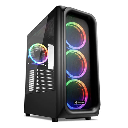 Sharkoon TK5M RGB ATX Επιφάνεια Εργασίας Μαύρος (Μαύρο)