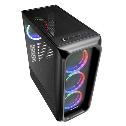 Sharkoon TK5M RGB ATX Επιφάνεια Εργασίας Μαύρος (Μαύρο)