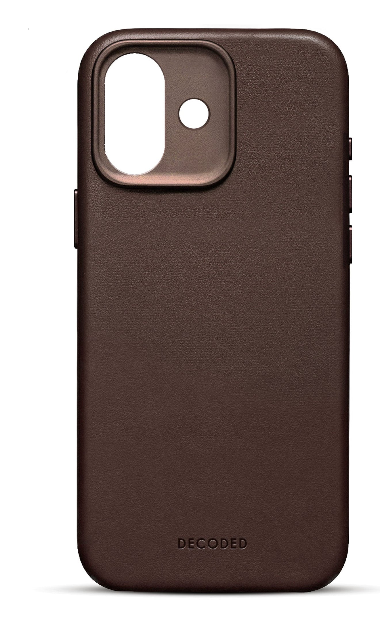 Decoded Leather Backcover for iPhone 17 in Chocolate Brown