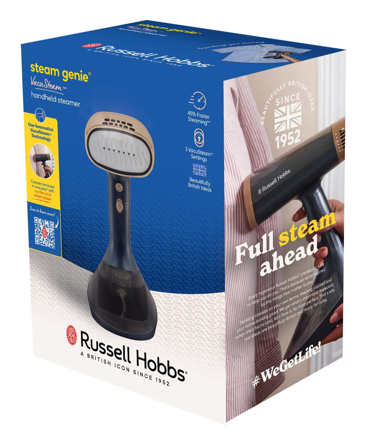 Russell Hobbs Steam Genie VacuSteam Garment Steamer 28550-56