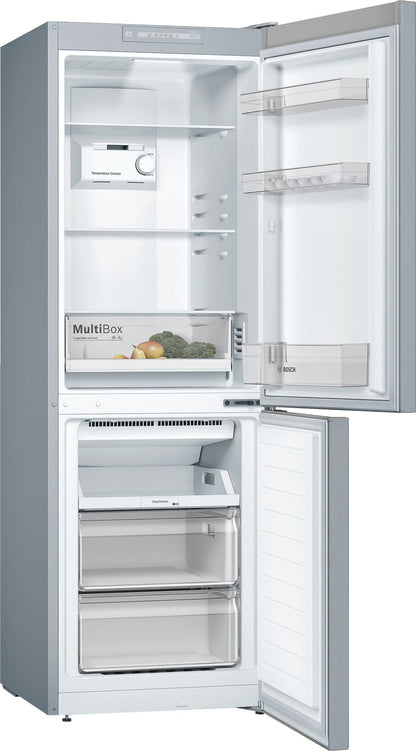 Bosch KGN33NLEB Serie 2 Refrigerator Freezer Combination (Stainless Steel)