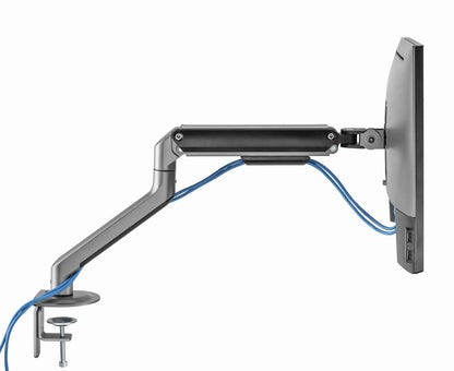 Gembird MA-DA1-05 Desk mounted adjustable monitor arm, 17”–32”, up to 9 kg, space grey