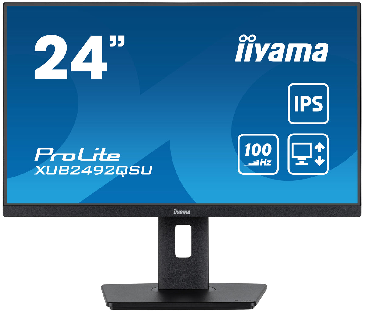 iiyama ProLite XUB2492QSU-B1 computer monitor 60.5 cm (23.8") 2560 x 1440 Quad HD LED Black