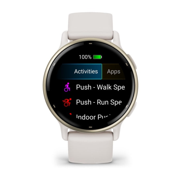 Garmin Vivoactive 5 3.05 cm (1.2") AMOLED 42 mm Digital 390 x 390 pixels Touchscreen White Wi-Fi GPS (satellite)