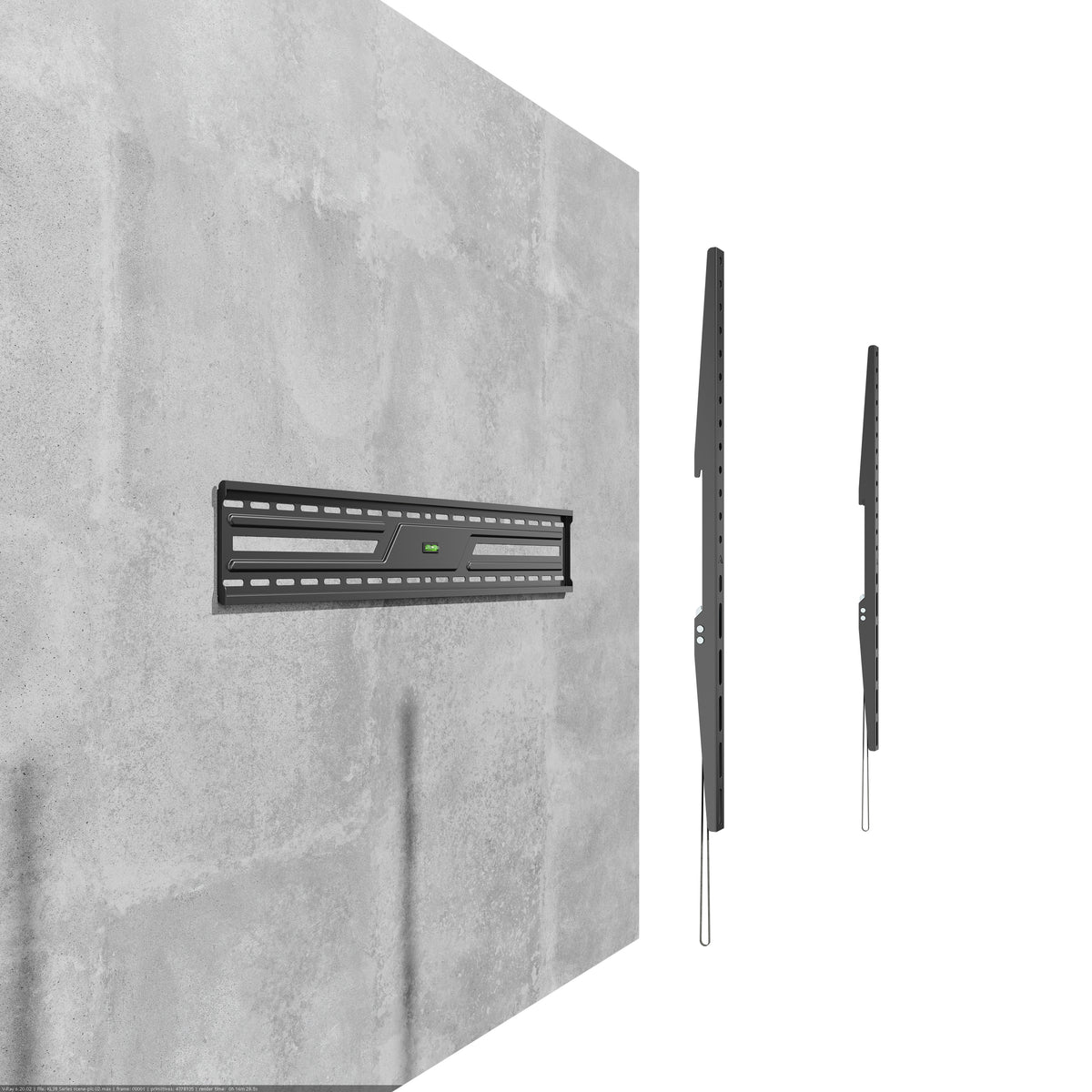 Gembird WM-100F-01 TV wall mount (fixed), 43”-100”, black
