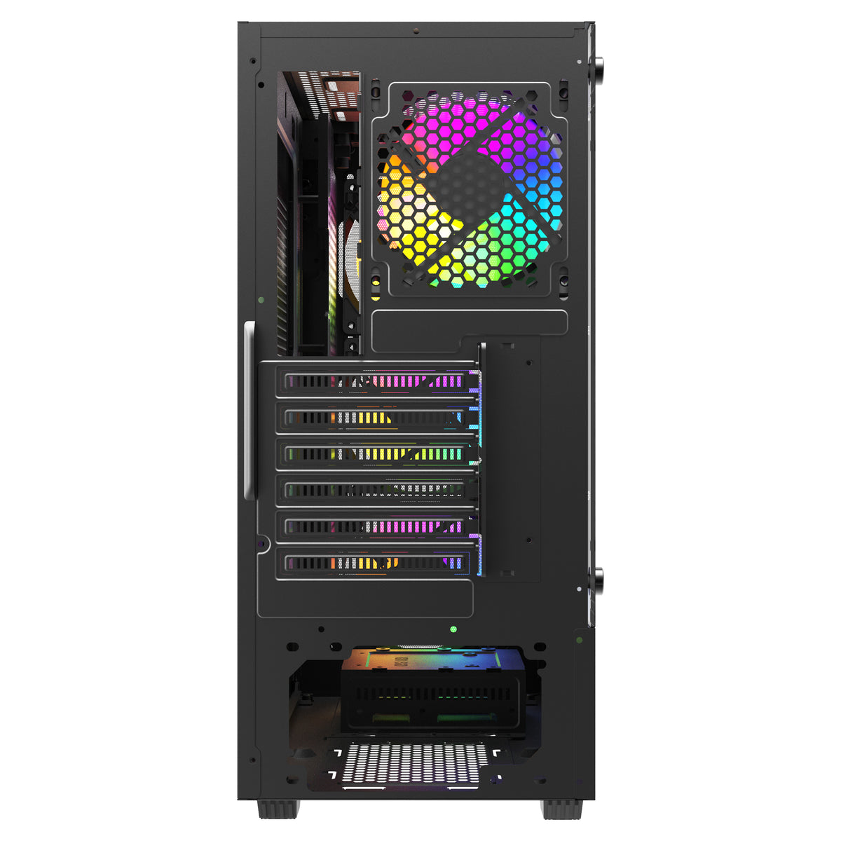 Savio Noctis Flow RGB Cube Black