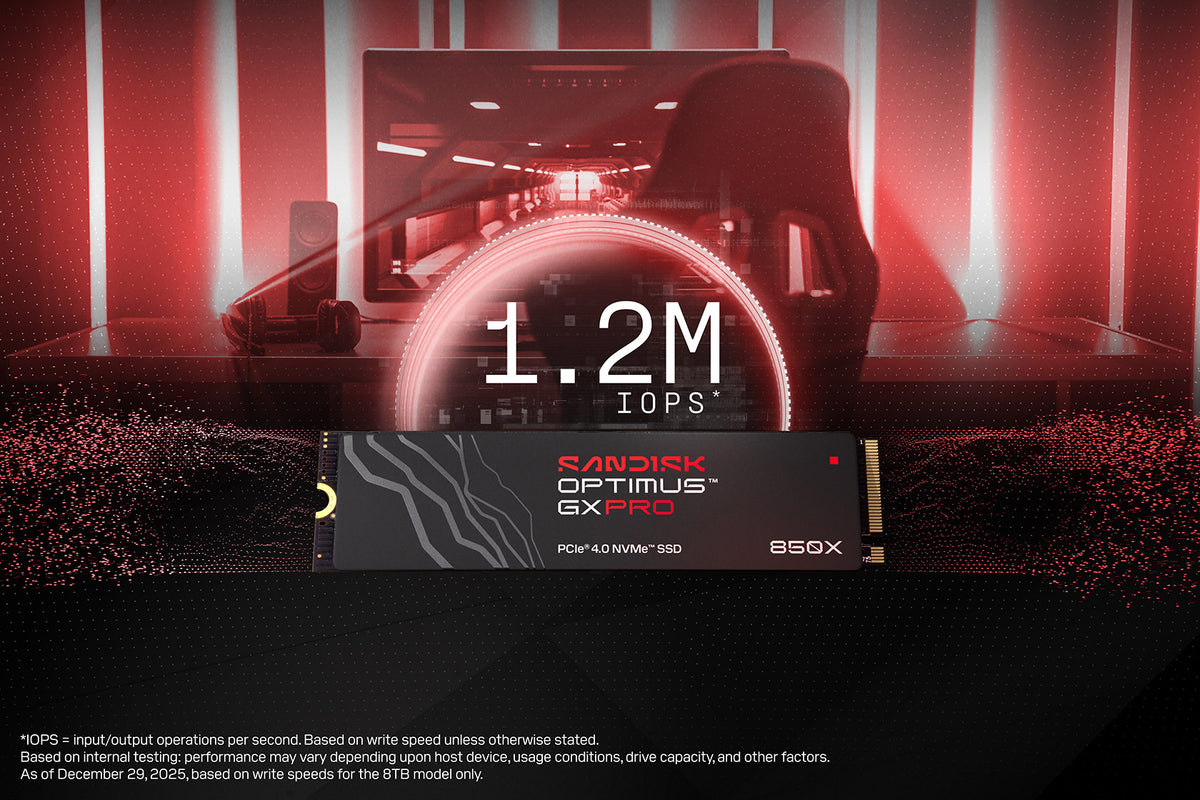 SanDisk Optimus GX PRO 850X 8 TB M.2 PCIe 4.0 NVMe TLC 3D NAND