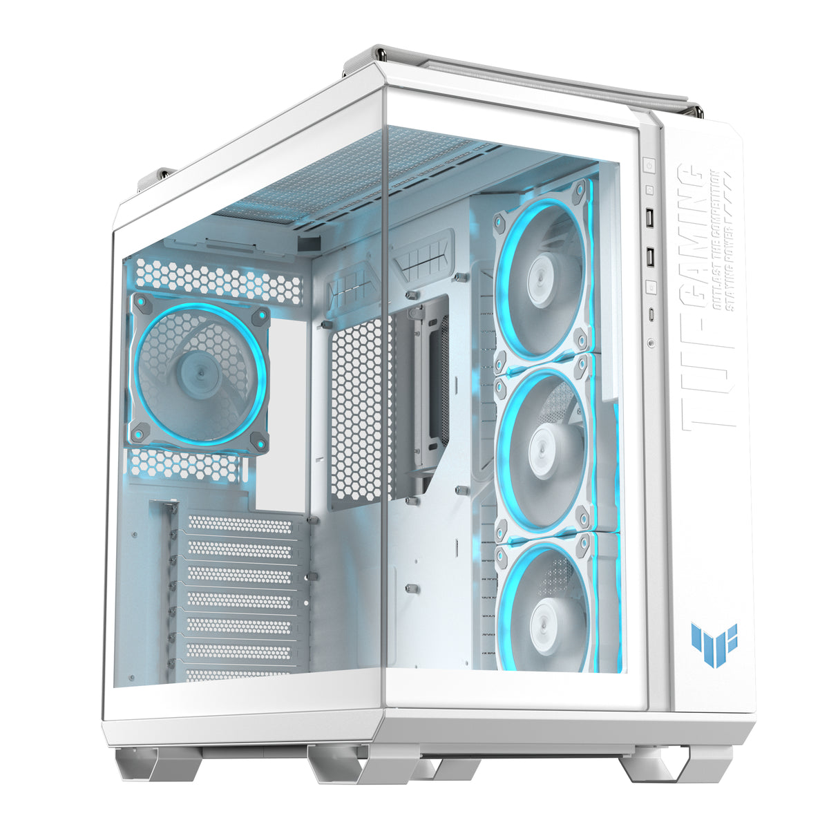 ASUS TUF GAMING GT502 Horizon TG ARGB White Midi Tower