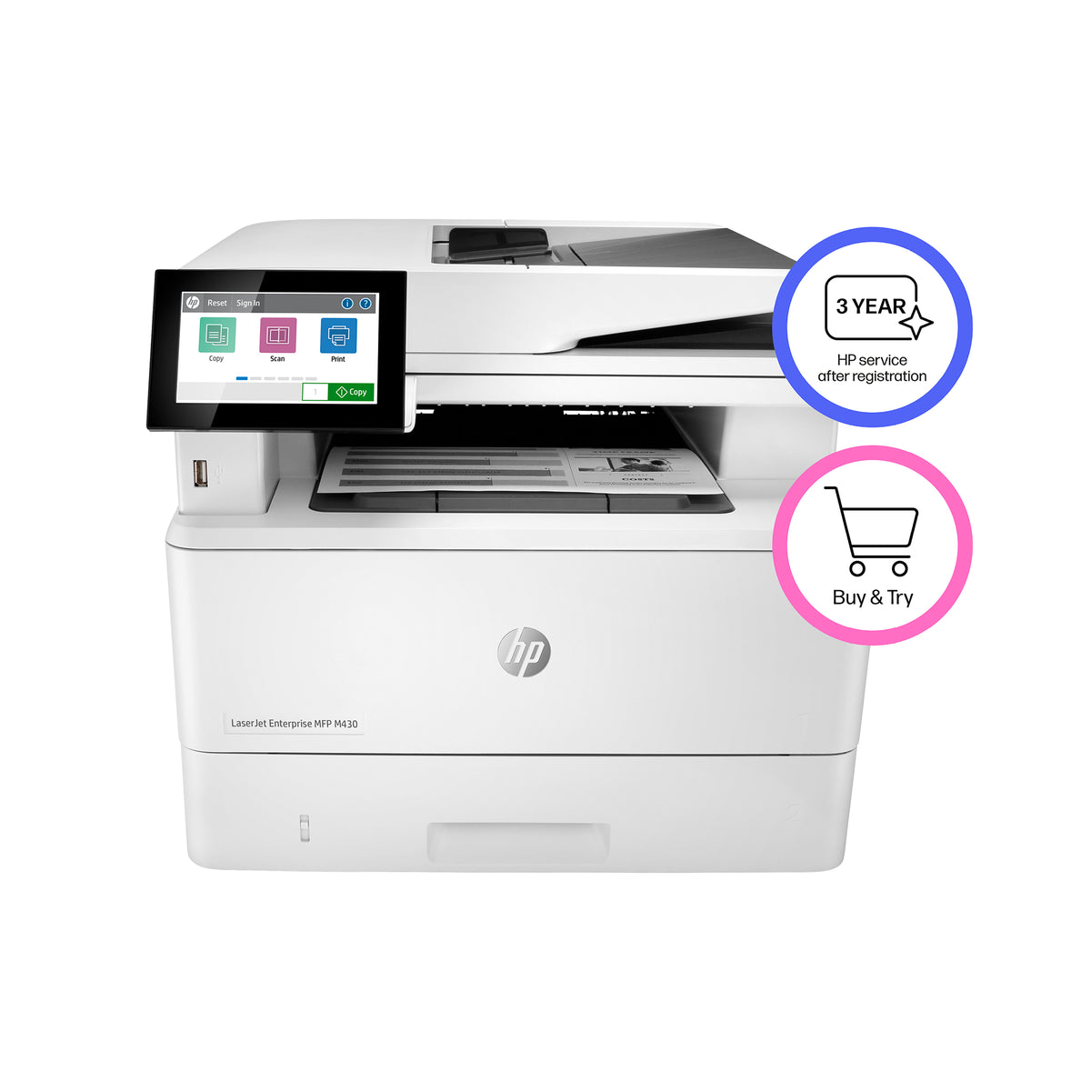HP LaserJet Enterprise M430f Multifunction Printer