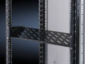Rittal Equipment Shelf 2U Fixed Mount Depth 400mm 25kg RAL 9005