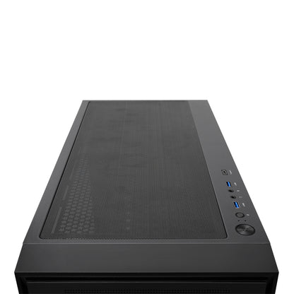Chieftec Midi Tower GS-03B-BLK-OP, Schwarz Black