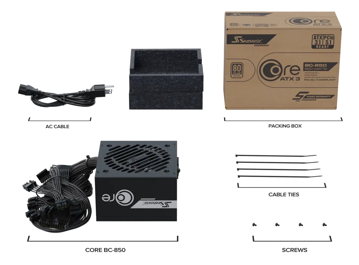 Seasonic Core BC-850 ATX3.1