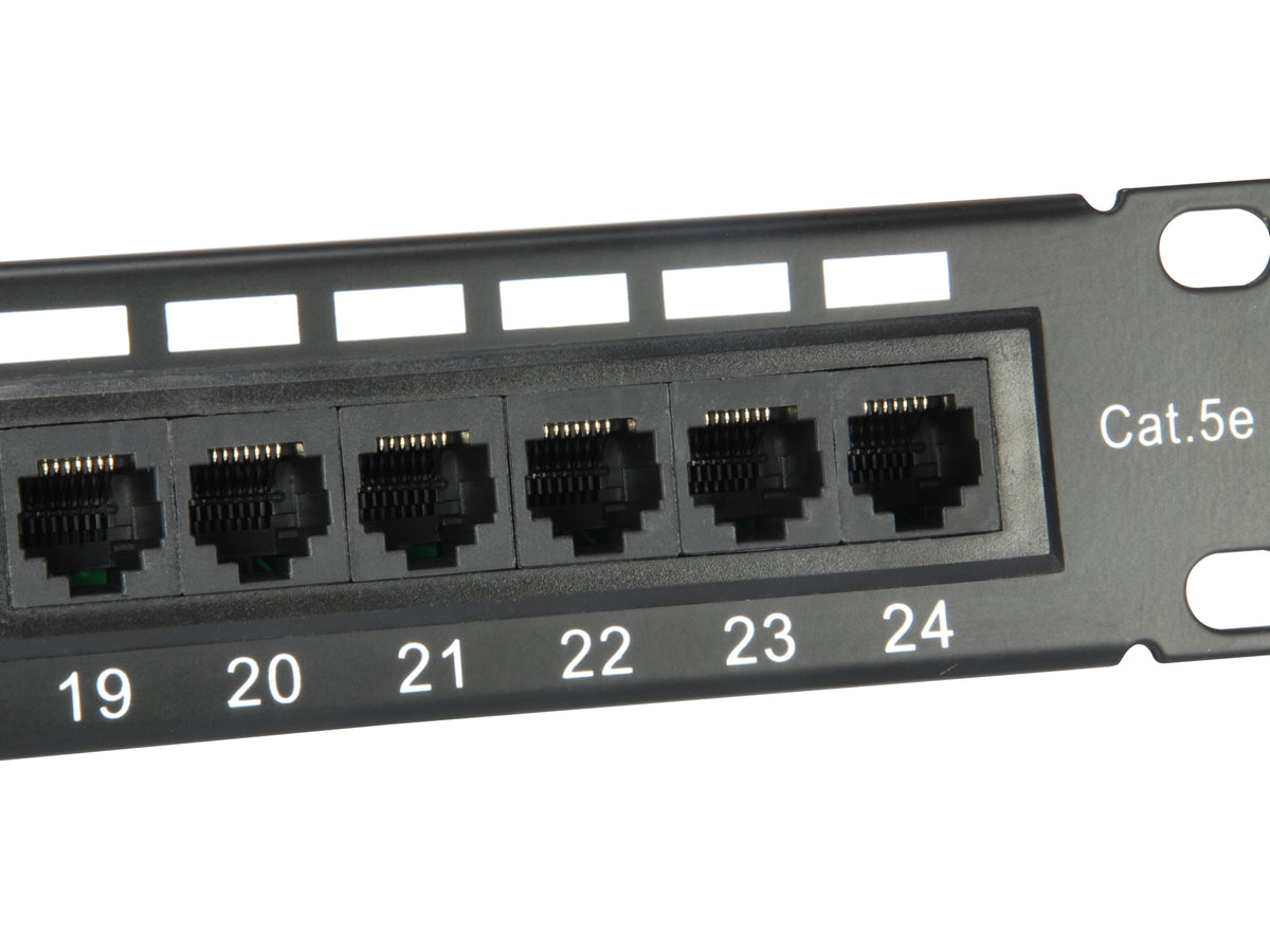 Equip 19" Patchpanel 24xRJ45 Cat5e UTP 1U     100MHz RAL9005