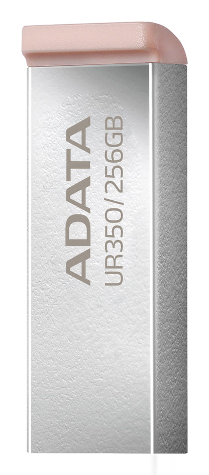 ADATA UR350 USB flash drive 256 GB USB Type-A 3.2 Gen 1 (3.1 Gen 1) Brown, Stainless steel