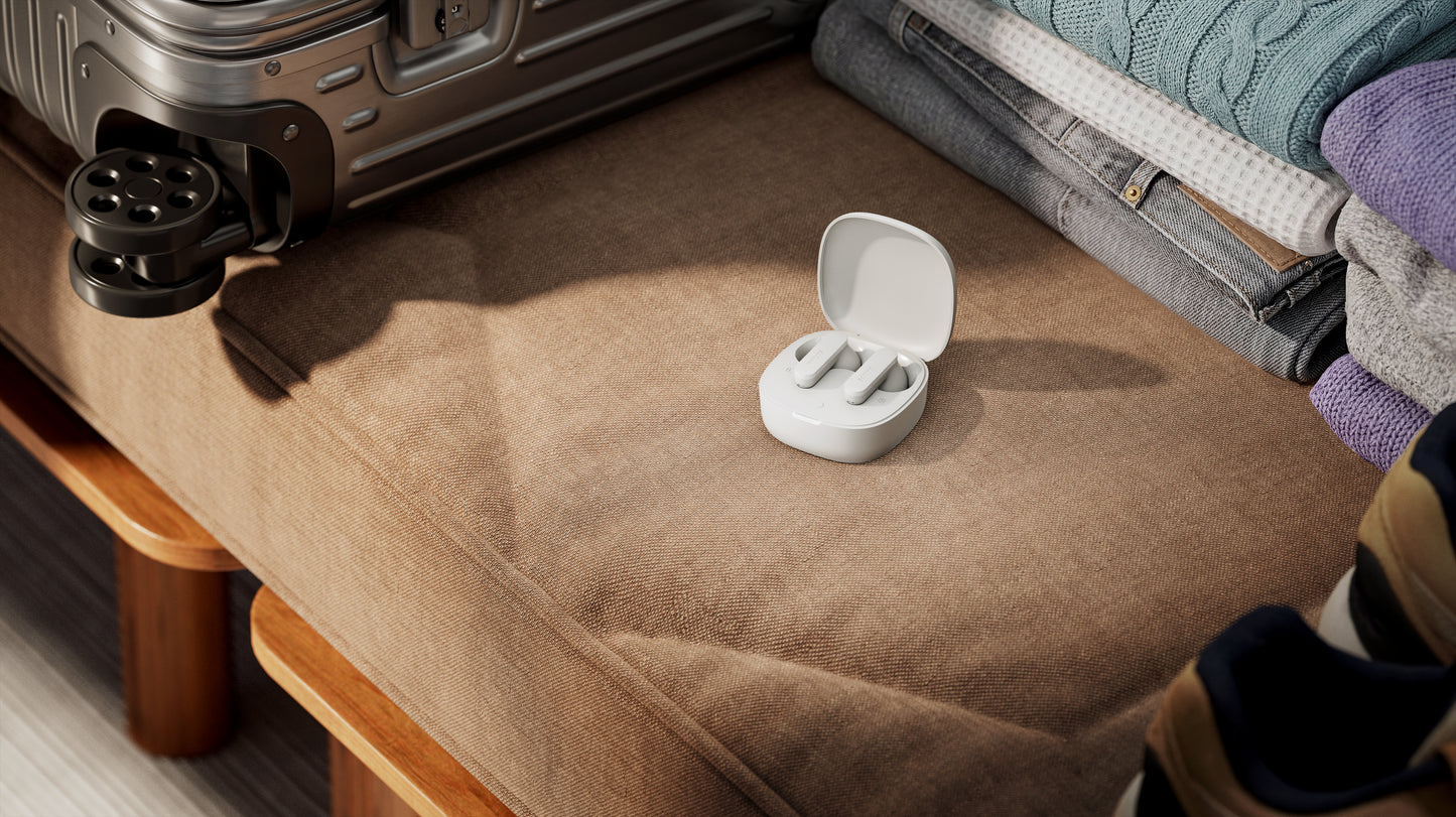 Philips TAT2100WT/00 True Wireless Earbuds, White