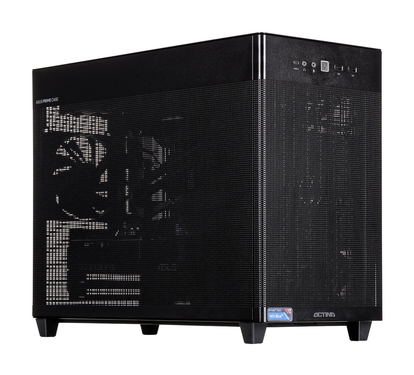Actina 5901443431787 Υπολογιστής AMD Ryzen™ 5 7500F, 32 GB DDR5-SDRAM, 1 TB SSD, Κάρτα Γραφικών NVIDIA GeForce RTX 5060, Λειτουργικό Windows 11 Home, Mini Tower Μαύρο
