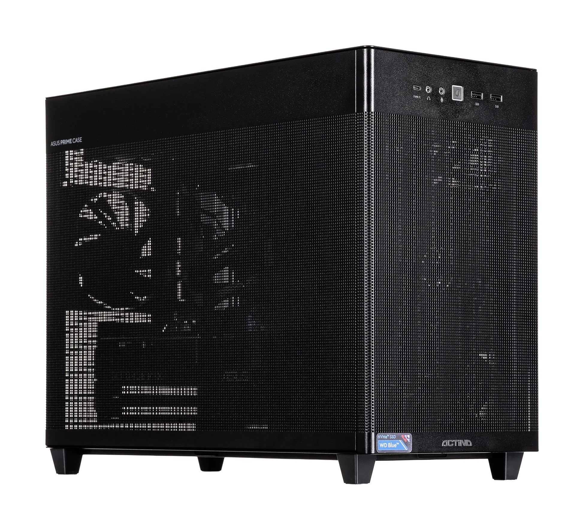 Actina 5901443430612 PC AMD Ryzen™ 7 7800X3D 32 GB DDR5-SDRAM 1 TB SSD AMD Radeon RX 9070 XT Mini Tower Black