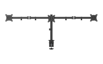 Gembird MA-D3-01 Adjustable desk 3-display mounting arm (rotate, tilt, swivel), 17”-27”, up to 7 kg