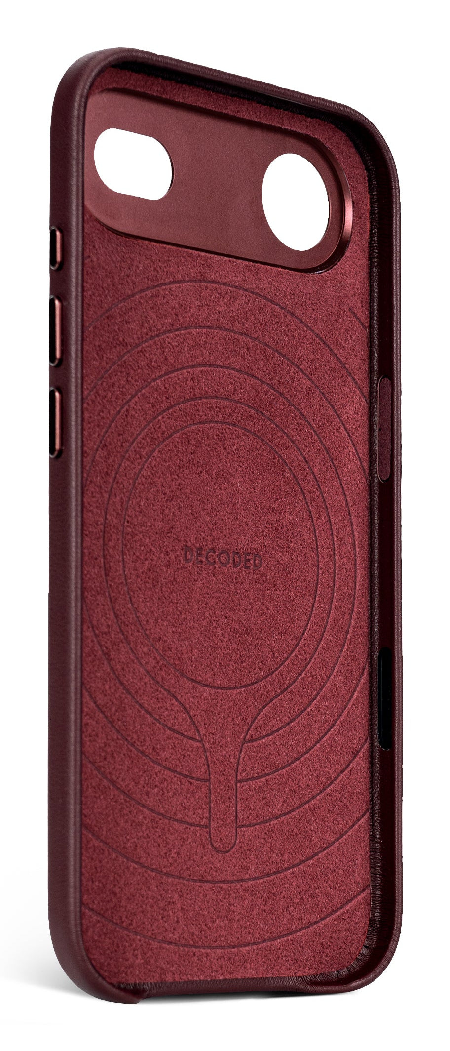Decoded Leather Backcover for iPhone 17 Air in Dark Ruby