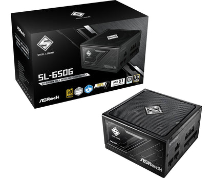 ASRock STEEL LEGEND 650W 80 Plus Gold Power Supply (90-UXS065-GFEAAA)