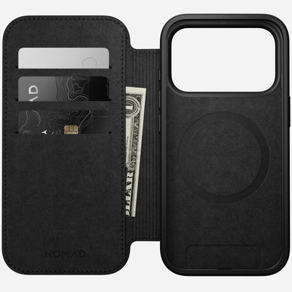 Nomad Magnetic Leather Back for MagSafe iPhone 17 Pro Max in Rustic Brown H